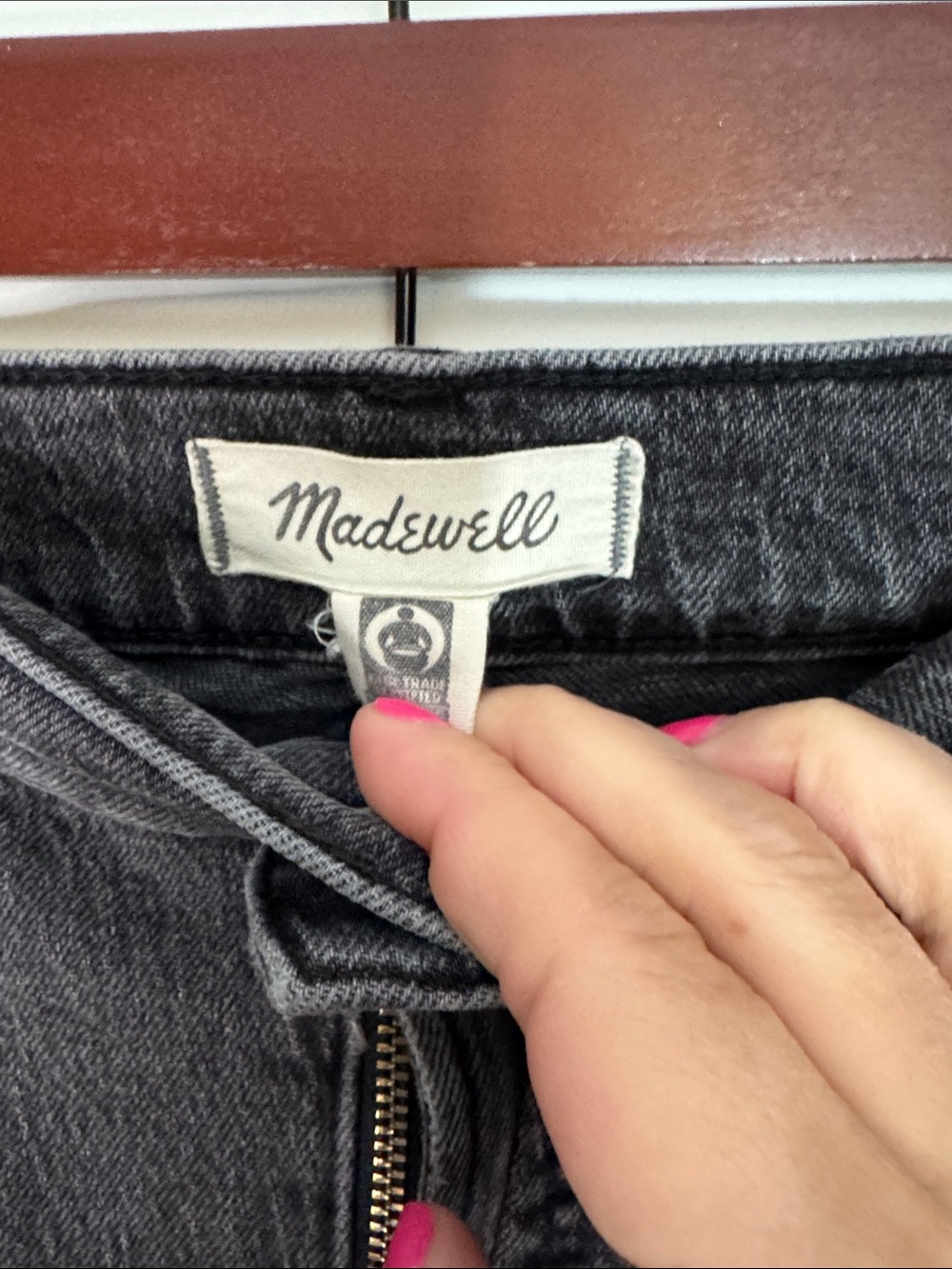 Madewell Perfect Vintage Classic High-Rise Women's Jeans Washed Black Sz 29x27 - Picture 4 of 6